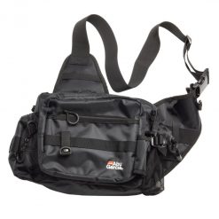 Abu Garcia One Shoulder Bag 2 - Black Fishing Bag With Multiple Storage Pockets