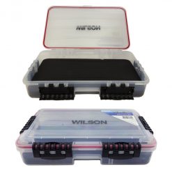 Large Deluxe Wilson Vibe Fishing Tackle Box With Slotted Foam Base
