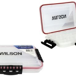 Tackle Boxes Small Wilson Deluxe Waterproof Fishing Tackle Tray - Worm Proof Tackle Box