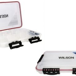 Tackle Boxes Large Wilson Deluxe Waterproof Fishing Tackle Tray - Worm Proof Tackle Box
