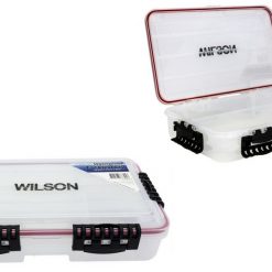 Tackle Boxes Large Wilson Deluxe Deep Waterproof Fishing Tackle Tray With 3 Compartments