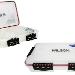 Tackle Boxes Large Wilson Deluxe Deep Waterproof Fishing Tackle Tray With 24 Compartments