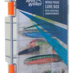 Tackle Boxes Jarvis Walker LB3000 Worm Proof Lure Tackle Box Adjustable Compartments