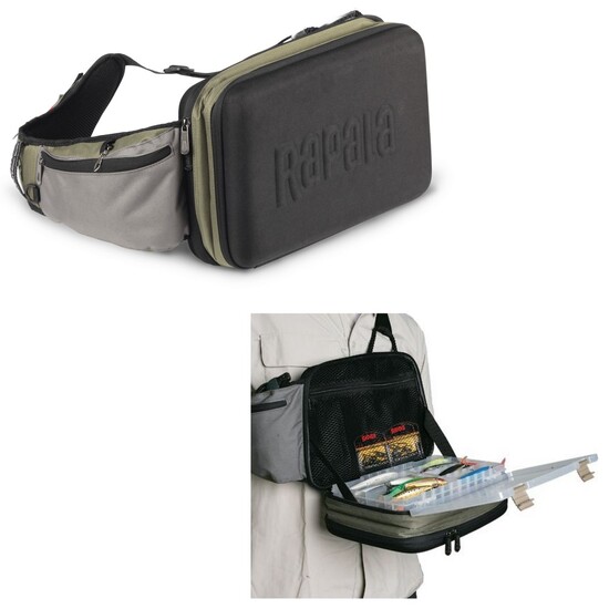 Rapala King Size Fishing Tackle Sling Bag With 2 Tackle Trays 4 Rapala King Size Fishing Tackle Sling Bag With 2 Tackle Trays - Image 2