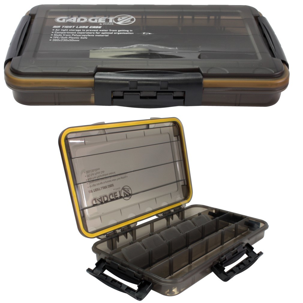 Tackle Boxes Zerek Gadget Z Large Waterproof Fishing Tackle Tray - Airtight Tackle Box 3 Tackle Boxes Zerek Gadget Z Large Waterproof Fishing Tackle Tray - Airtight Tackle Box