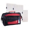 Black And Red Jarvis Walker Medium Size Fishing Tackle Bag With 3 Tackle Boxes -Tackle Storage store 87027