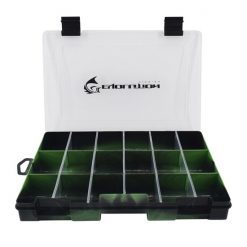 Evolution Fishing Evolution Fishing Evolution Drift Series 3600 Green Fishing Tackle Tray With Up To 18 Compartments -Tackle Storage store EV36004 3