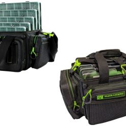 Evolution Fishing Evolution Fishing Evolution Drift Series Green Horizontal Fishing Tackle Bag With Five Tackle Trays