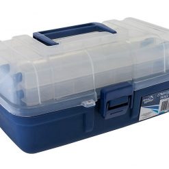 Tackle Boxes Jarvis Walker 2 Tray Clear Top Fishing Tackle Box - Tackle Storage Box -Tool Box