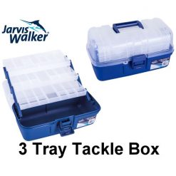 Tackle Boxes Jarvis Walker 3 Tray Clear Top Fishing Tackle Box - Tackle Storage Box -Tool Box -Tackle Storage store Jw 3 tray Clear Top 4