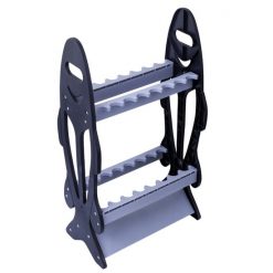 Home Rod Storage Jarvis Walker 16 Hole Plastic Fishing Rod Stand - Double Sided Rod Holder -Tackle Storage store Jw Plastic Rod Holder 2