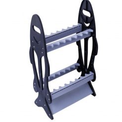 Home Rod Storage Jarvis Walker 16 Hole Plastic Fishing Rod Stand - Double Sided Rod Holder