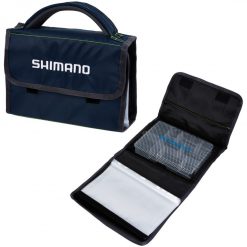 Soft Plastics Wallet Shimano Travellers Lure Wrap With Tackle Tray And 5 Plastic Sleeves