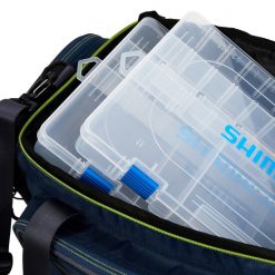 Shimano Tackle Bags Shimano Medium Fishing Tackle Bag With 2 Tackle Boxes & Water Resistant Base -Tackle Storage store LUGB 09 2