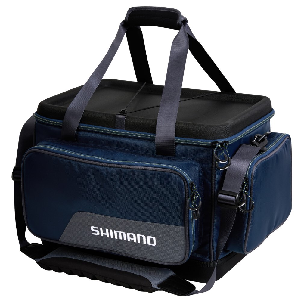 Shimano Tackle Bags Shimano XL Hard Top Fishing Tackle Bag With Reinforced Moulded Top & Bottom 3 Shimano Tackle Bags Shimano XL Hard Top Fishing Tackle Bag With Reinforced Moulded Top & Bottom