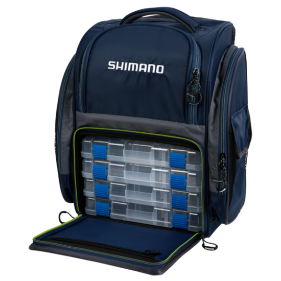 Shimano Tackle Bags Shimano Large Fishing Back Pack With 4 Tackle Trays 4 Shimano Tackle Bags Shimano Large Fishing Back Pack With 4 Tackle Trays - Image 2