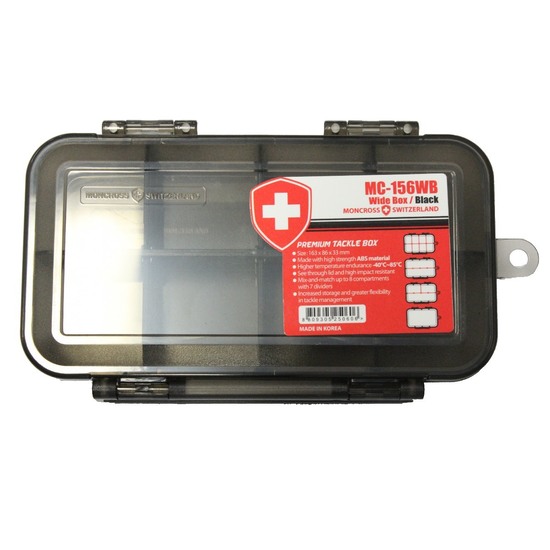 Tackle Boxes Black Moncross MMC-156WB Fishing Tackle Tray - Up To 8 Compartments 4 Tackle Boxes Black Moncross MMC-156WB Fishing Tackle Tray - Up To 8 Compartments - Image 2