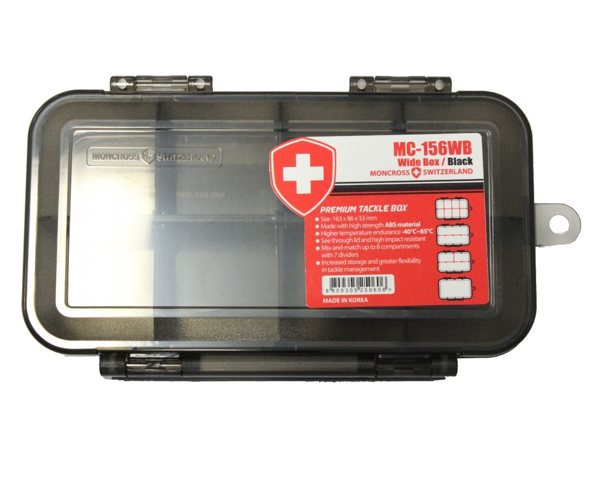 Tackle Boxes Black Moncross MMC-156WB Fishing Tackle Tray - Up To 8 Compartments 3 Tackle Boxes Black Moncross MMC-156WB Fishing Tackle Tray - Up To 8 Compartments