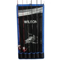Home Rod Storage Wilson Fishing Rod Hanger-Wall Hanging Fishing Rod Holder-Holds 6 Rods Or Combos -Tackle Storage store WRH 7
