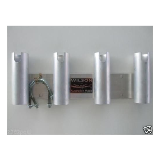 Rod Holders And Rod Rests Wilson Bull Bar Fishing Rod Holder/Carrier Aluminium 4 Hole 7 Rod Holders And Rod Rests Wilson Bull Bar Fishing Rod Holder/Carrier Aluminium 4 Hole - Image 5