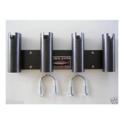 Rod Holders And Rod Rests Wilson Bull Bar Rod Holder Black Hammertone Aluminium 4 Hole -Tackle Storage store bbrc4pcb 2