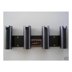Rod Holders And Rod Rests Wilson Bull Bar Rod Holder Black Hammertone Aluminium 4 Hole -Tackle Storage store bbrc4pcb 4