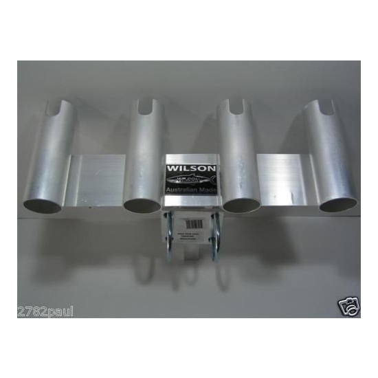 Rod Holders And Rod Rests Wilson Removable Bull Bar Fishing Rod Holder Aluminium 4 Hole 6 Rod Holders And Rod Rests Wilson Removable Bull Bar Fishing Rod Holder Aluminium 4 Hole - Image 4