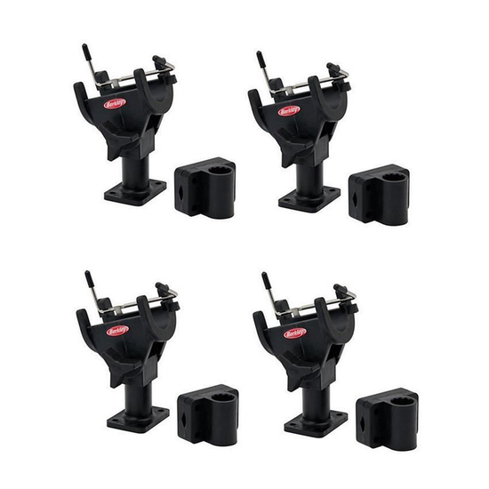 Rod Holders And Rod Rests 4 X Berkley Quick Set Fishing Rod Holders-Fully Adjustable With Mounting Bracket 4 Rod Holders And Rod Rests 4 X Berkley Quick Set Fishing Rod Holders-Fully Adjustable With Mounting Bracket - Image 2